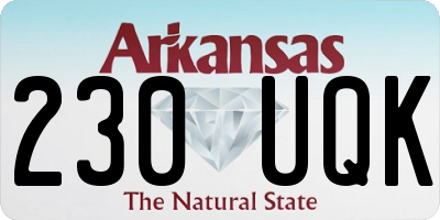 AR license plate 230UQK