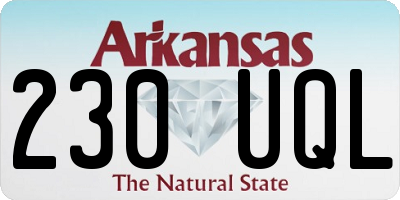 AR license plate 230UQL