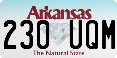 AR license plate 230UQM