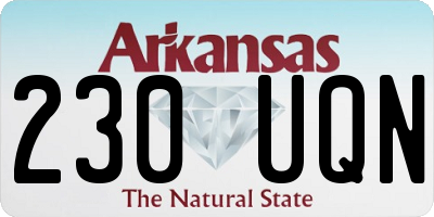 AR license plate 230UQN