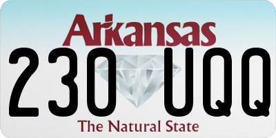 AR license plate 230UQQ