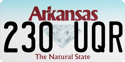 AR license plate 230UQR