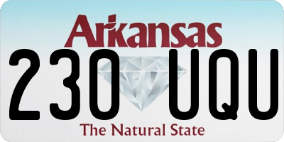 AR license plate 230UQU