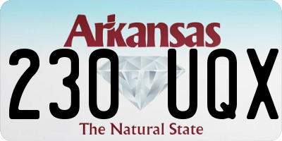 AR license plate 230UQX