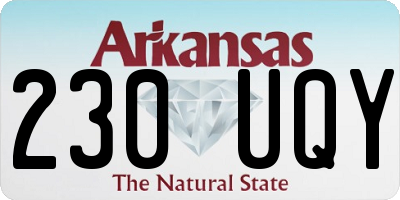 AR license plate 230UQY