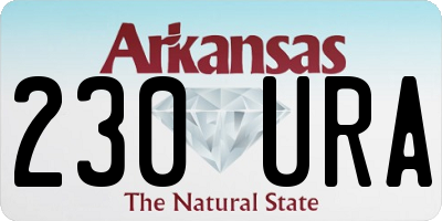 AR license plate 230URA