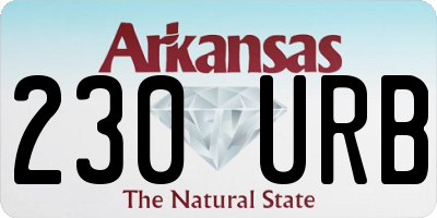 AR license plate 230URB