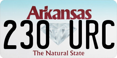 AR license plate 230URC