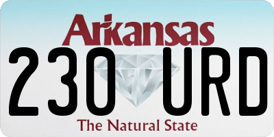 AR license plate 230URD