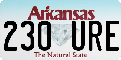 AR license plate 230URE