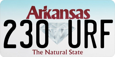 AR license plate 230URF