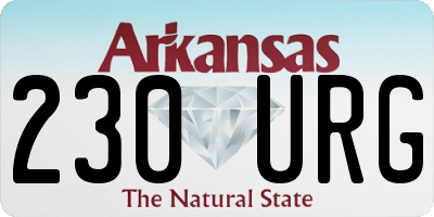 AR license plate 230URG