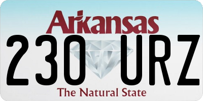 AR license plate 230URZ
