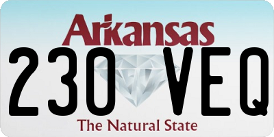 AR license plate 230VEQ