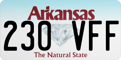 AR license plate 230VFF