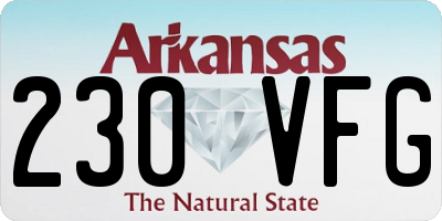 AR license plate 230VFG