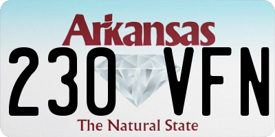 AR license plate 230VFN