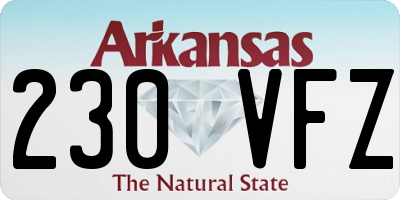 AR license plate 230VFZ
