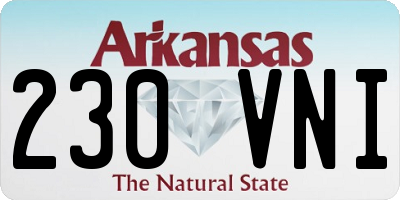AR license plate 230VNI