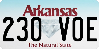 AR license plate 230VOE