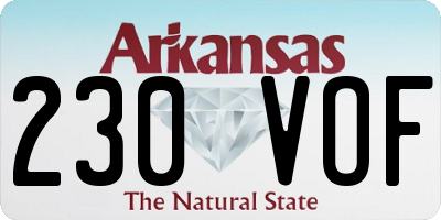 AR license plate 230VOF