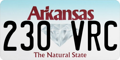 AR license plate 230VRC