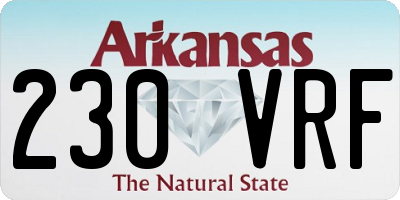 AR license plate 230VRF
