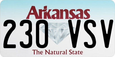 AR license plate 230VSV