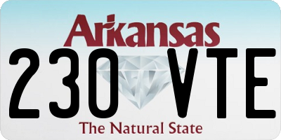 AR license plate 230VTE
