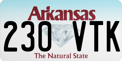 AR license plate 230VTK
