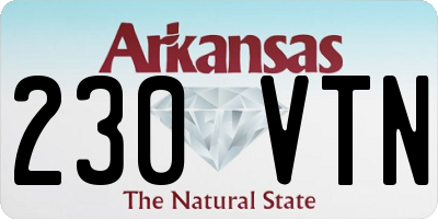 AR license plate 230VTN