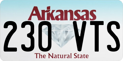 AR license plate 230VTS
