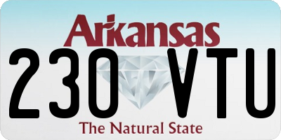 AR license plate 230VTU