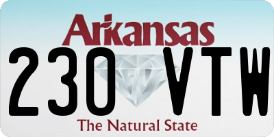 AR license plate 230VTW