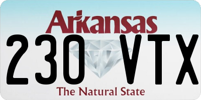 AR license plate 230VTX