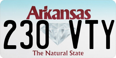 AR license plate 230VTY