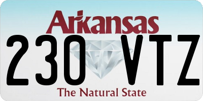 AR license plate 230VTZ