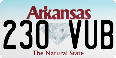 AR license plate 230VUB