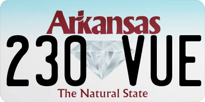 AR license plate 230VUE