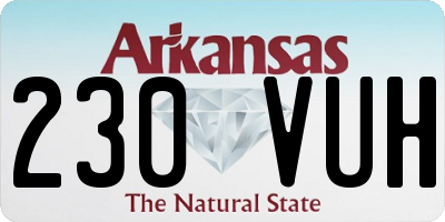 AR license plate 230VUH