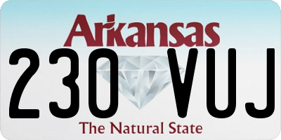 AR license plate 230VUJ