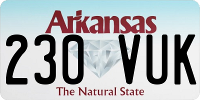 AR license plate 230VUK