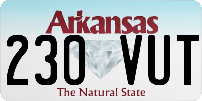 AR license plate 230VUT