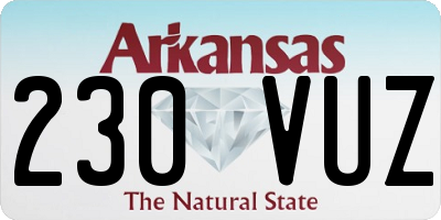 AR license plate 230VUZ