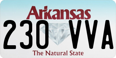 AR license plate 230VVA