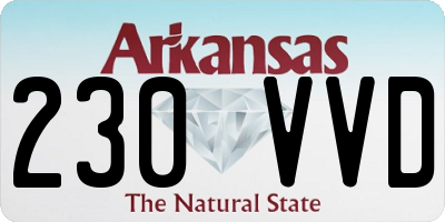AR license plate 230VVD