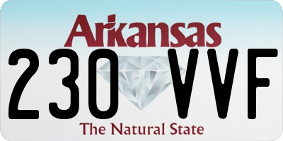 AR license plate 230VVF