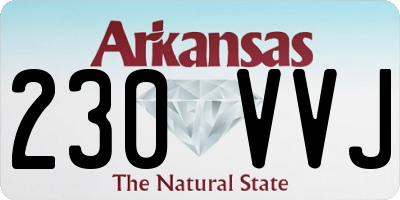 AR license plate 230VVJ