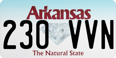 AR license plate 230VVN