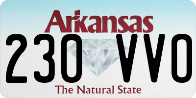 AR license plate 230VVO
